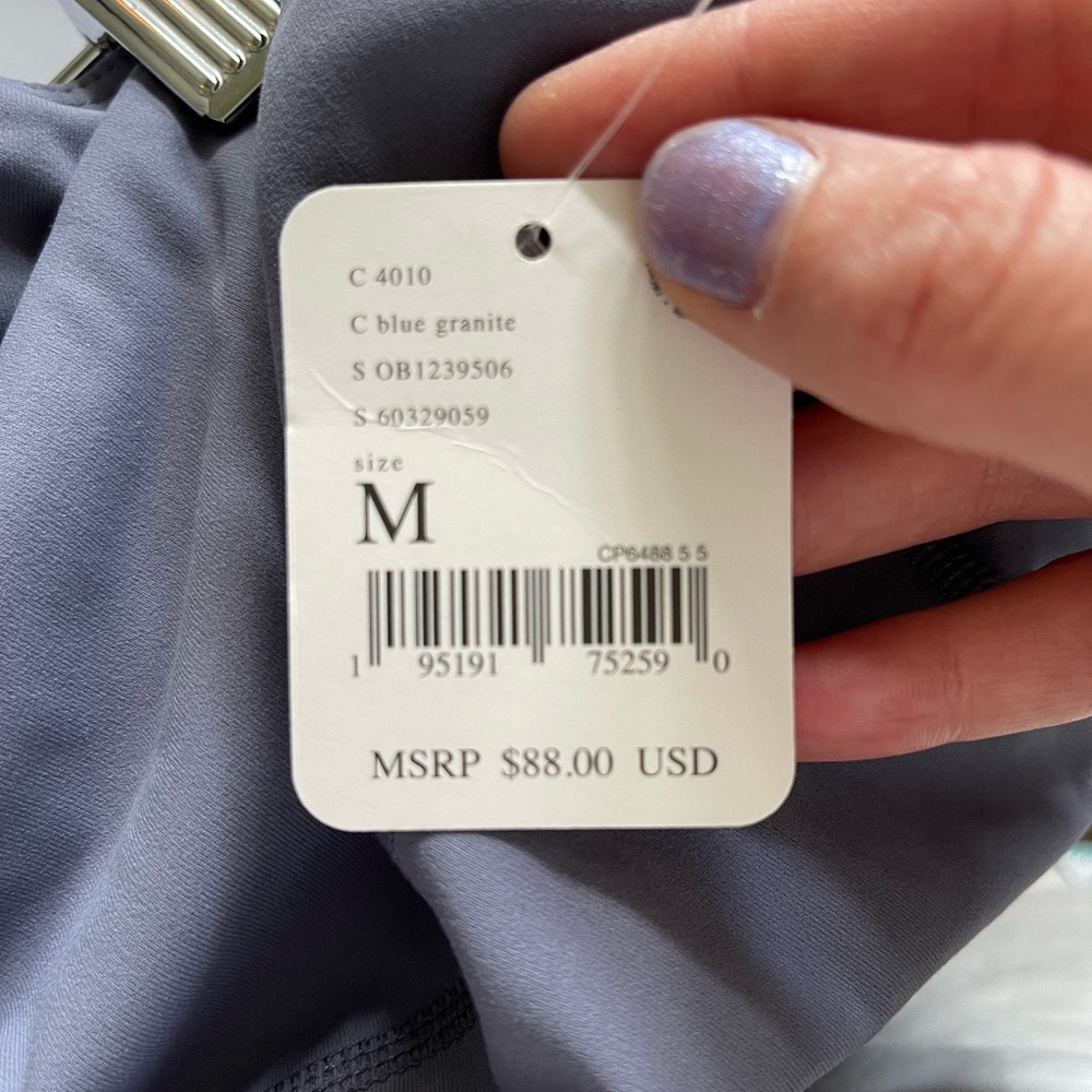 NEW FP Movement Twist Back Tight Blue Granite M - Picture 6 of 7